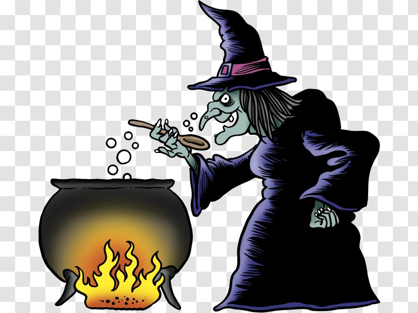 Witch Cartoon - Cookware And Bakeware - Hat Magician Transparent PNG
