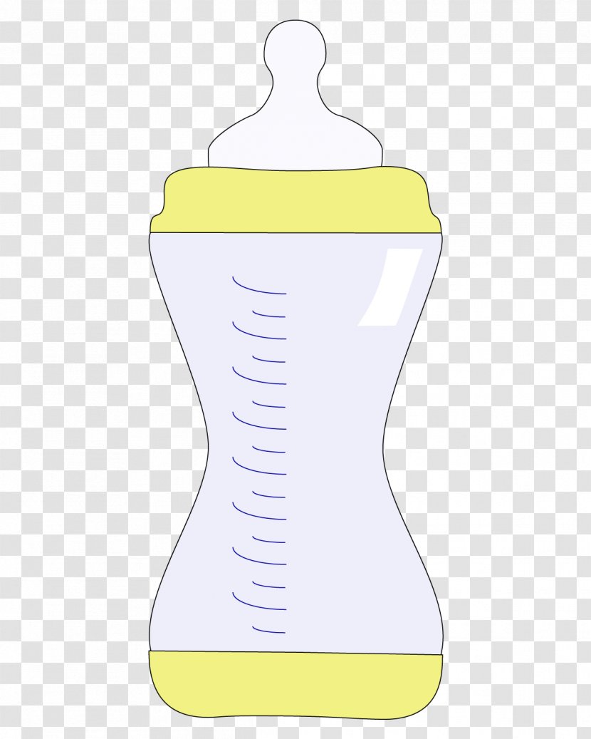 Baby Bottle Yellow Pattern - White Vector Material Transparent PNG