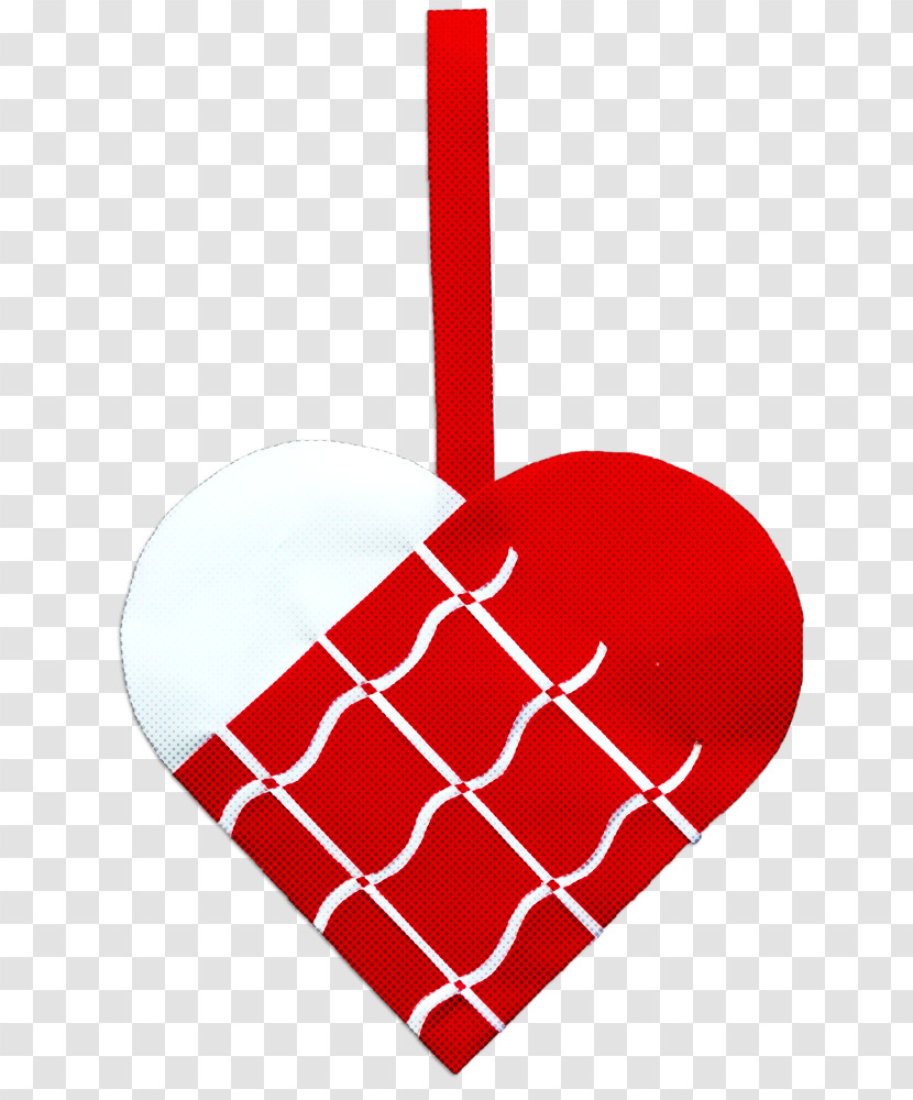 Red Heart Ornament Transparent PNG