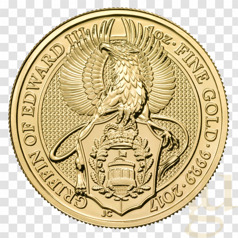 Royal Mint Bullion Coin Gold The Queen's Beasts Transparent PNG