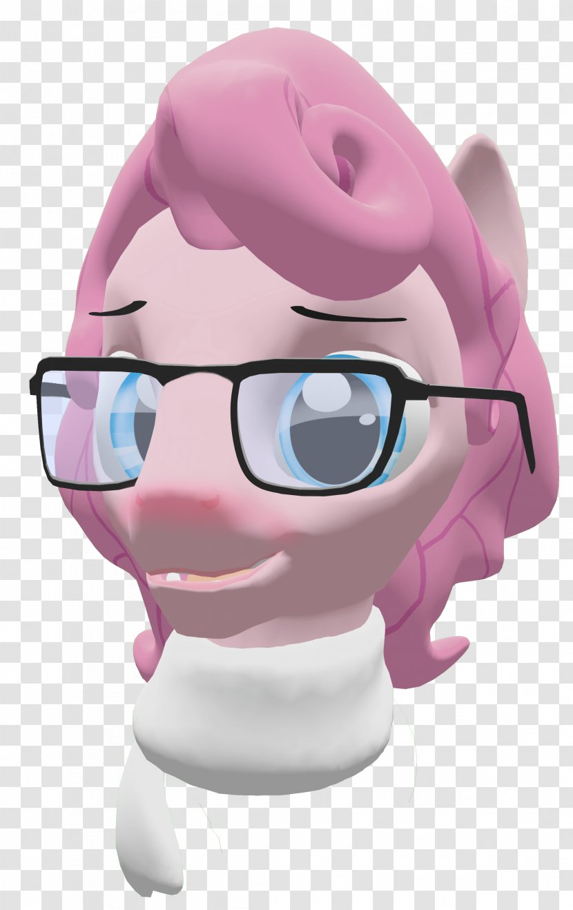 Glasses Pink M Goggles - Cartoon Transparent PNG