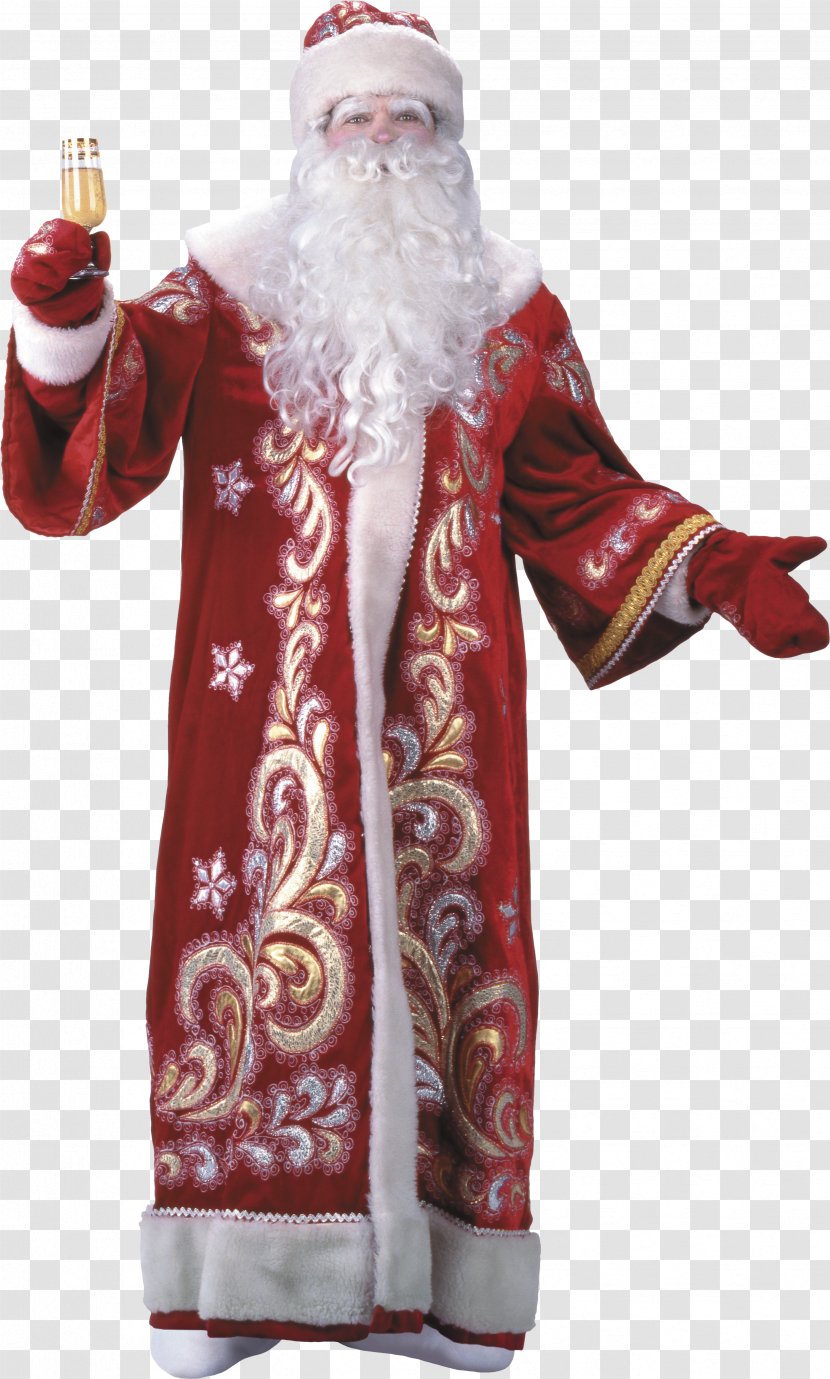 Ded Moroz Snegurochka Santa Claus Grandfather New Year Transparent PNG