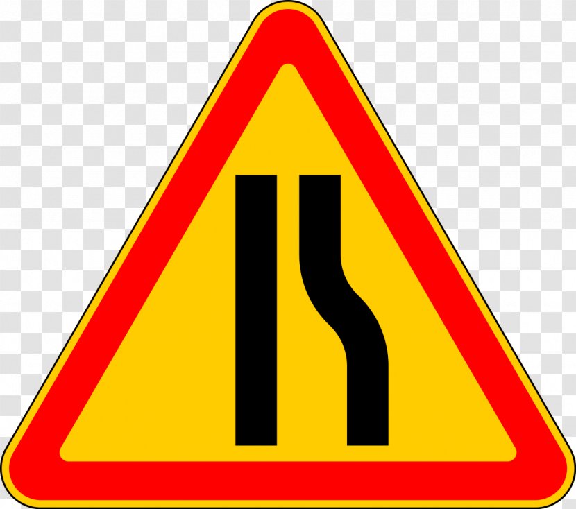 Traffic Sign Warning Road - Signs Transparent PNG