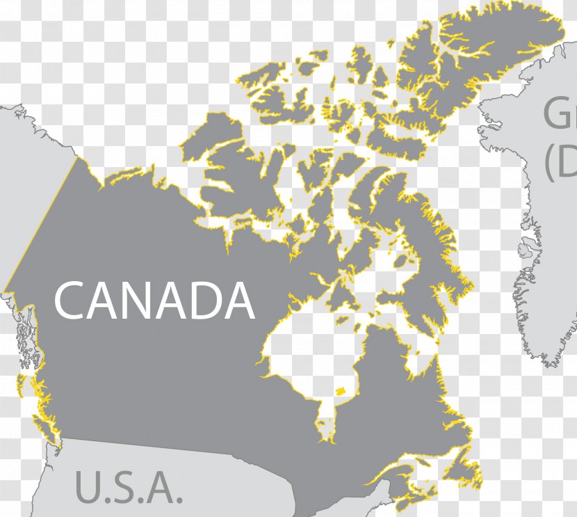 Canada GPS Navigation Systems World Map - Text Transparent PNG