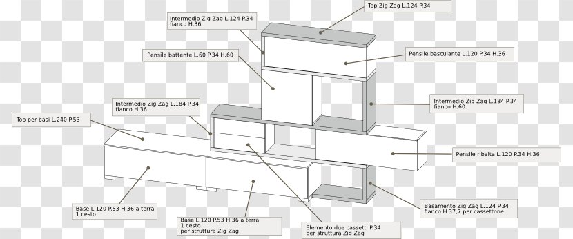 Line Angle Diagram - Legno Bianco Transparent PNG