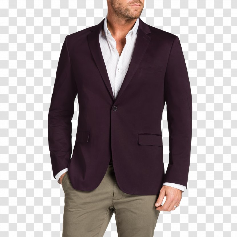 Blazer Jacket Overcoat Tuxedo Suit - Maroon Transparent PNG
