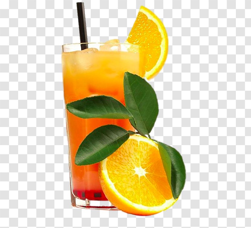Cocktail Soft Drink Juice Tequila Sunrise Rum - Recipe - Orange Transparent PNG