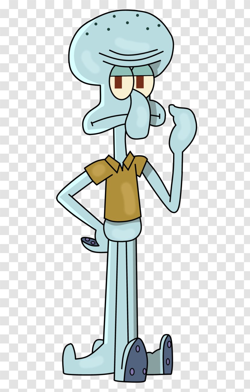 Squidward Tentacles DeviantArt - Dabbing Santa Transparent PNG