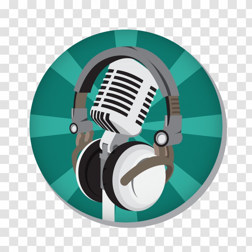 Radio Animation Microphone Filmmaking - Video - Vector Hand-painted And Headset Transparent PNG