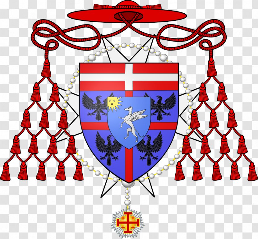 Coat Of Arms Cardinal St. John Fisher College Pope Bishop - Benedict Xv - Pius Xi Transparent PNG