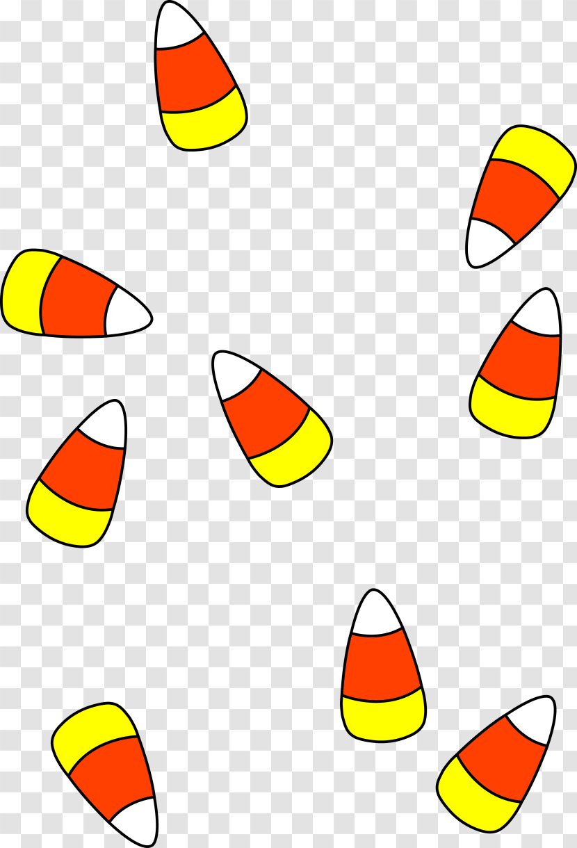 Candy Corn Halloween Clip Art - Area - Cliparts Transparent PNG