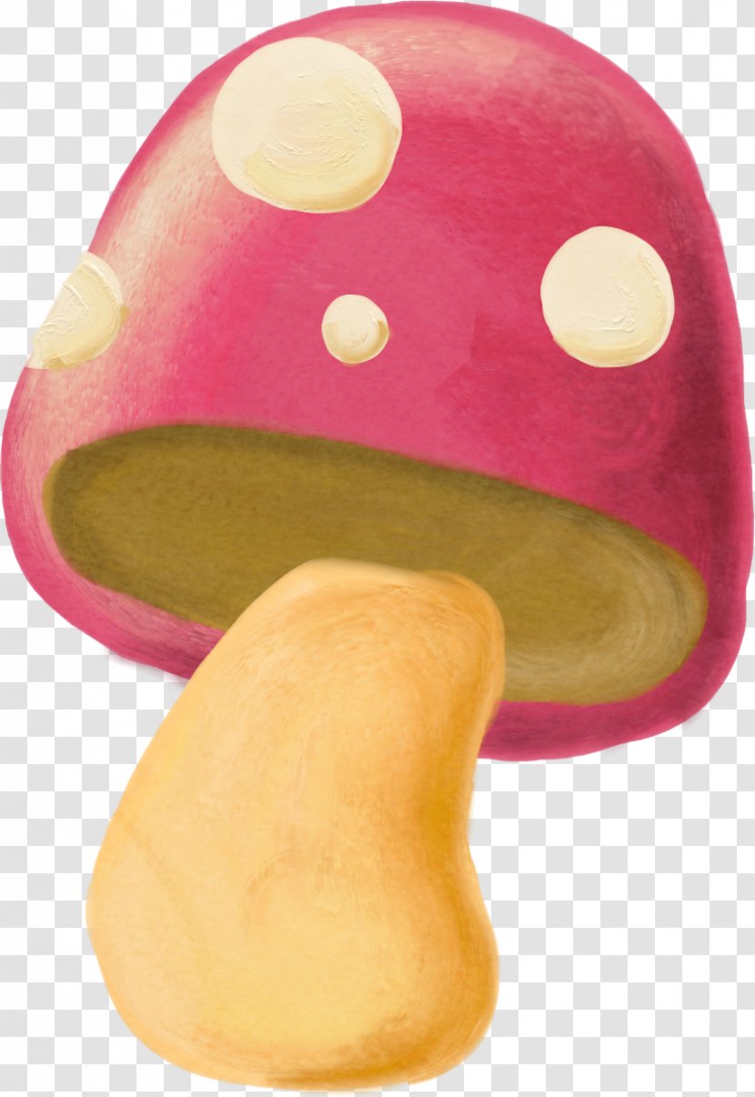 Cartoon Mushroom - Hand-painted Pink Mushrooms Transparent PNG