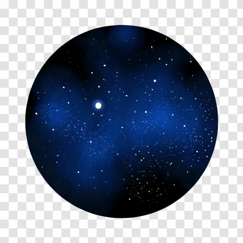 Cobalt Blue Sphere - Astronomical Object - Background Space Transparent PNG