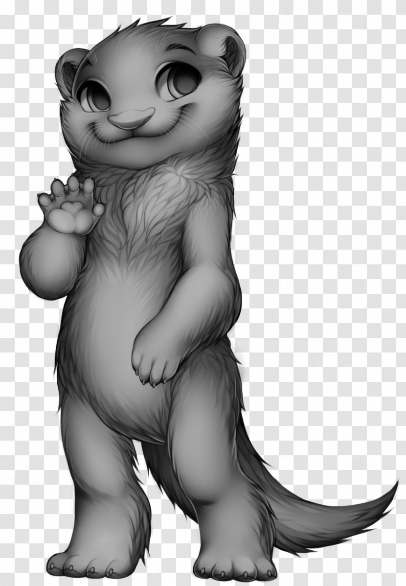 Sword Art Online: Fatal Bullet Otter Ferret Wikia Weasels - Black And White Transparent PNG