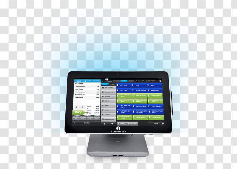 Point Of Sale Harbortouch Merchant Account Retail - Computer Monitor - Coffee Shop Counter Design Transparent PNG