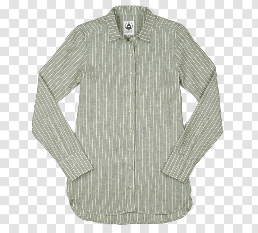 Blouse Dress Shirt Collar Sleeve Plaid Transparent PNG