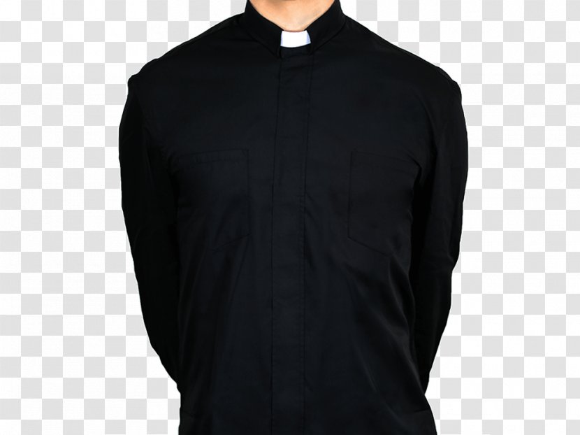 Sleeve Neck Black M - CoLlar Shirt Transparent PNG