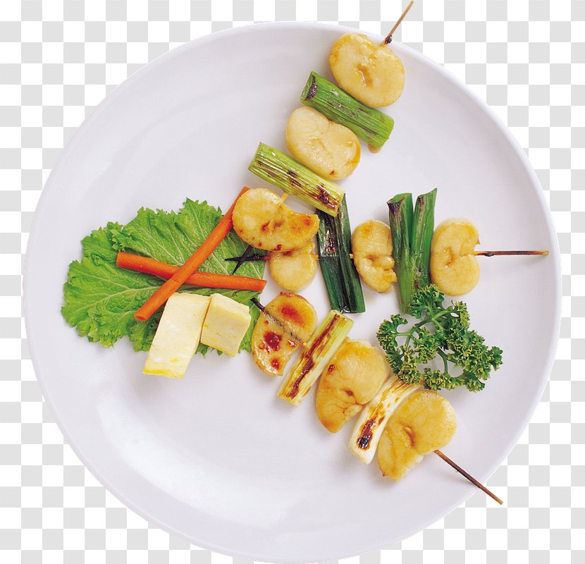 Barbecue Brochette Kebab Food Shashlik - Seafood Transparent PNG