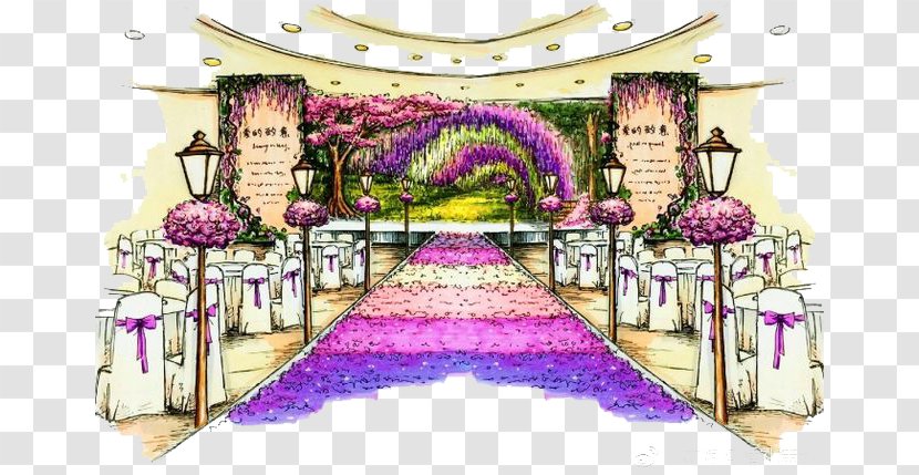 Wedding Watercolor Painting - Floral Design Transparent PNG