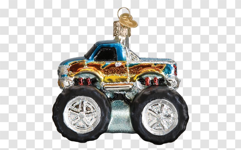 Car Monster Truck Christmas Ornament Blue Thunder Transparent PNG