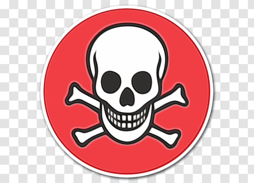 Bone Skull Symbol Sticker Logo - Flag - Emblem Transparent PNG