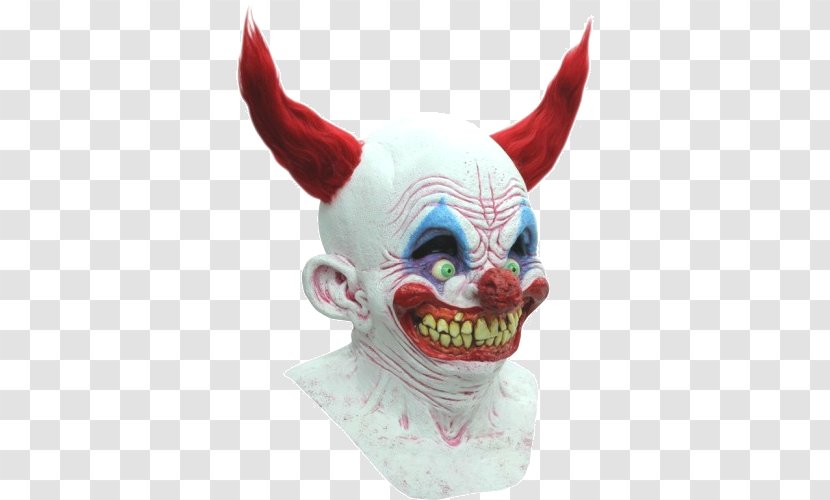 Evil Clown Latex Mask Halloween Costume - Spirit - Horror Transparent PNG
