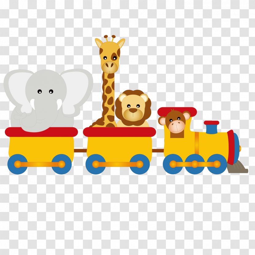 Infant Clip Art - Text - Cartoon Train Transparent PNG