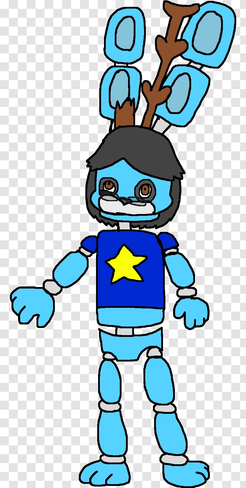 Friends Cartoon - Blue - Costume Style Transparent PNG