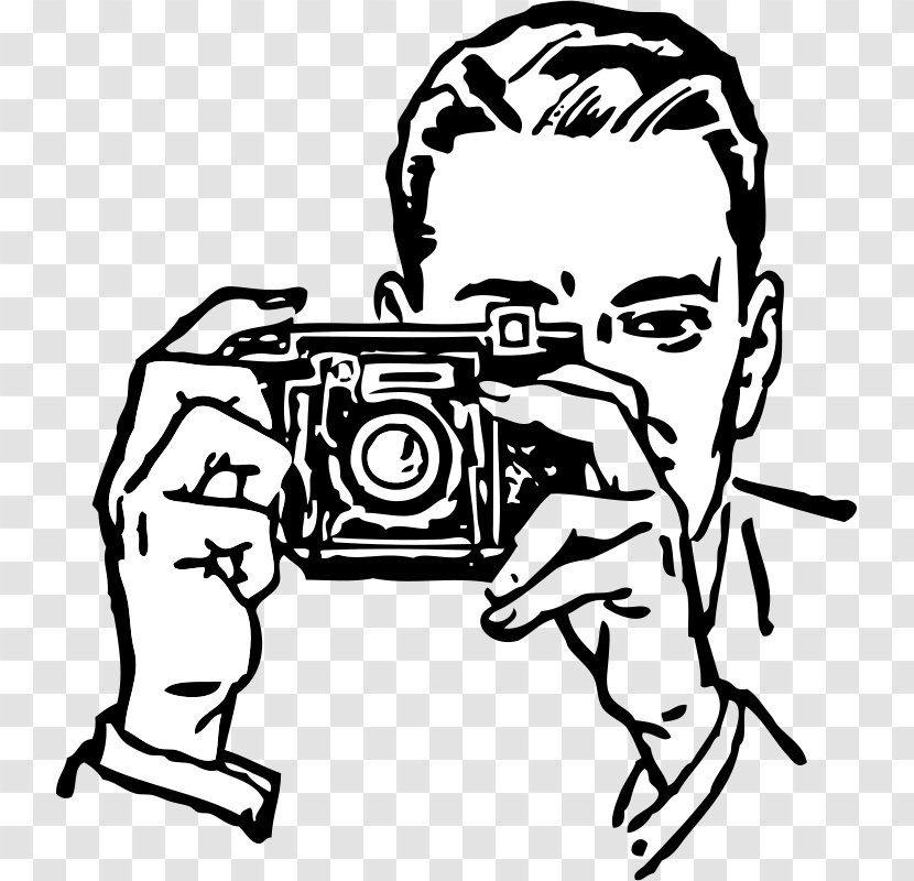 Photographic Film Camera Clip Art - Artwork - Kamera Clipart Transparent PNG