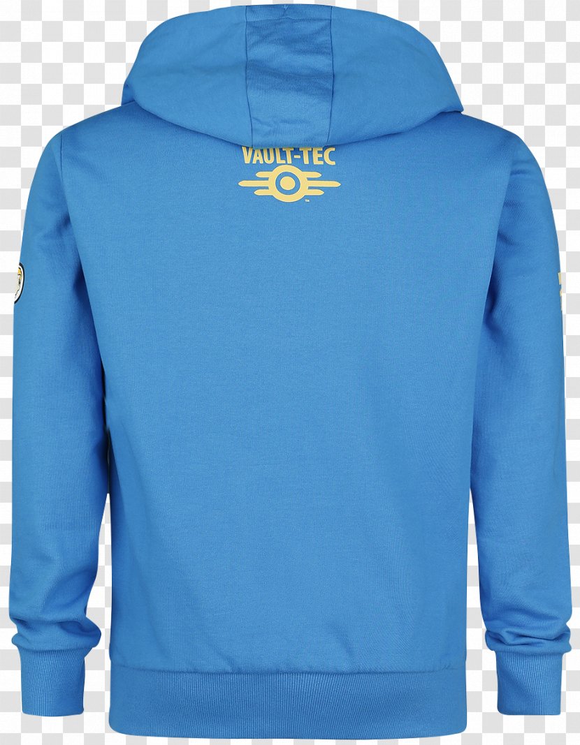 Hoodie Fallout 4 Clothing Jacket - Cobalt Blue Transparent PNG
