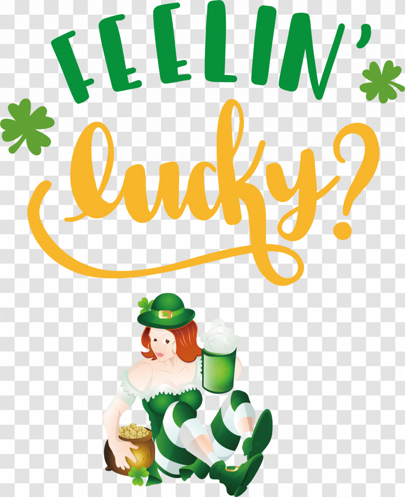 Saint Patrick Patricks Day Feelin Lucky Transparent PNG