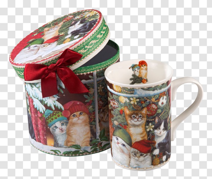 Coffee Cup Ceramic Mug Christmas Ornament Lid Transparent PNG