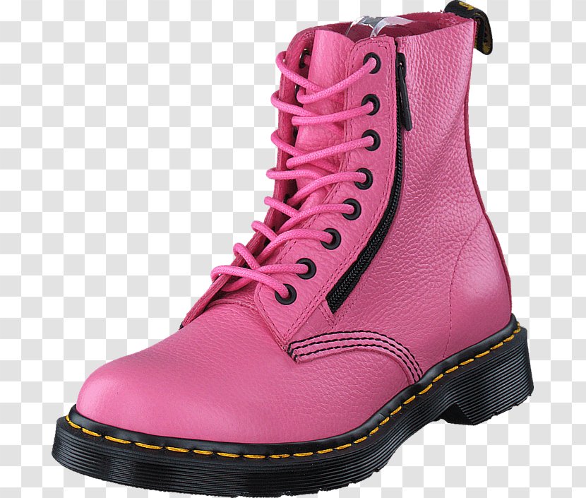 Boot Pink Shoe Leather Sneakers - Footwear - Dr Martens Transparent PNG