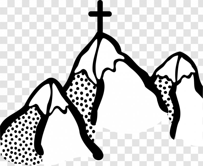 Drawing Clip Art - Black - Peak Mountain Transparent PNG
