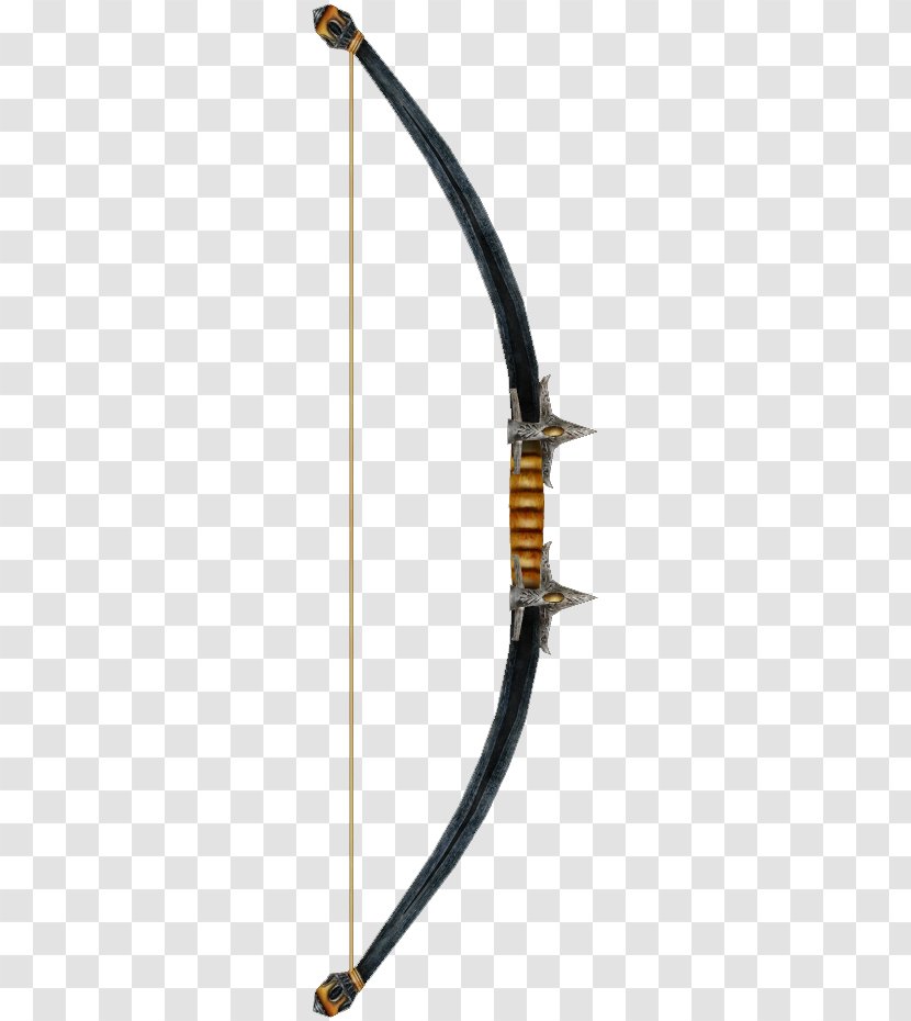 Shivering Isles Oblivion Weapon Bow And Arrow - Sword Transparent PNG
