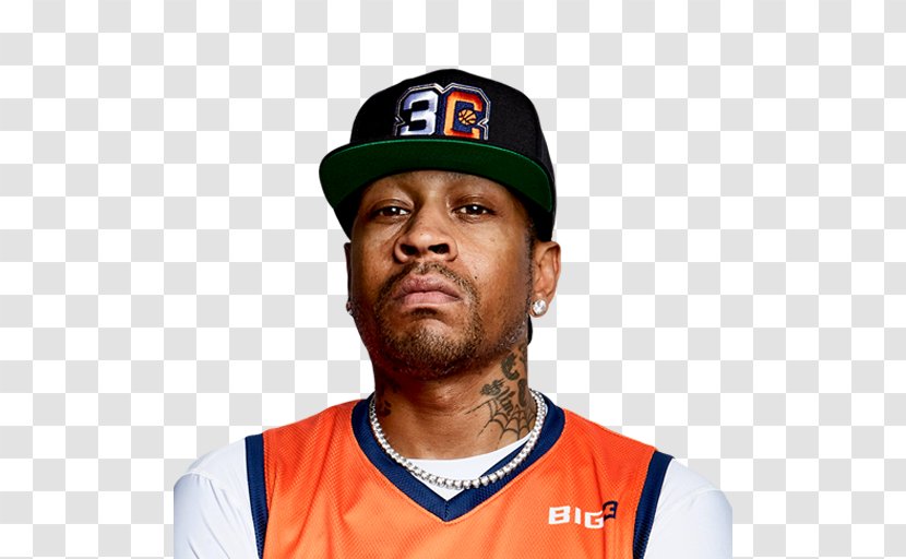 Allen Iverson 3's Company 2017 BIG3 Season Ball Hogs 3 Headed Monsters - Basketball Transparent PNG
