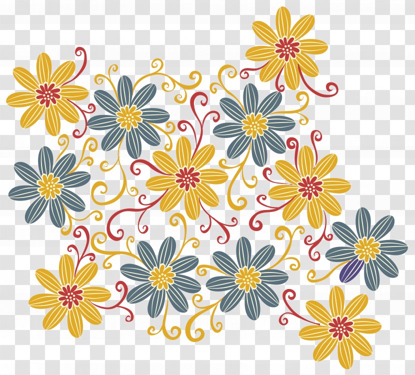 Clip Art - Chrysanths - Daisies Transparent PNG