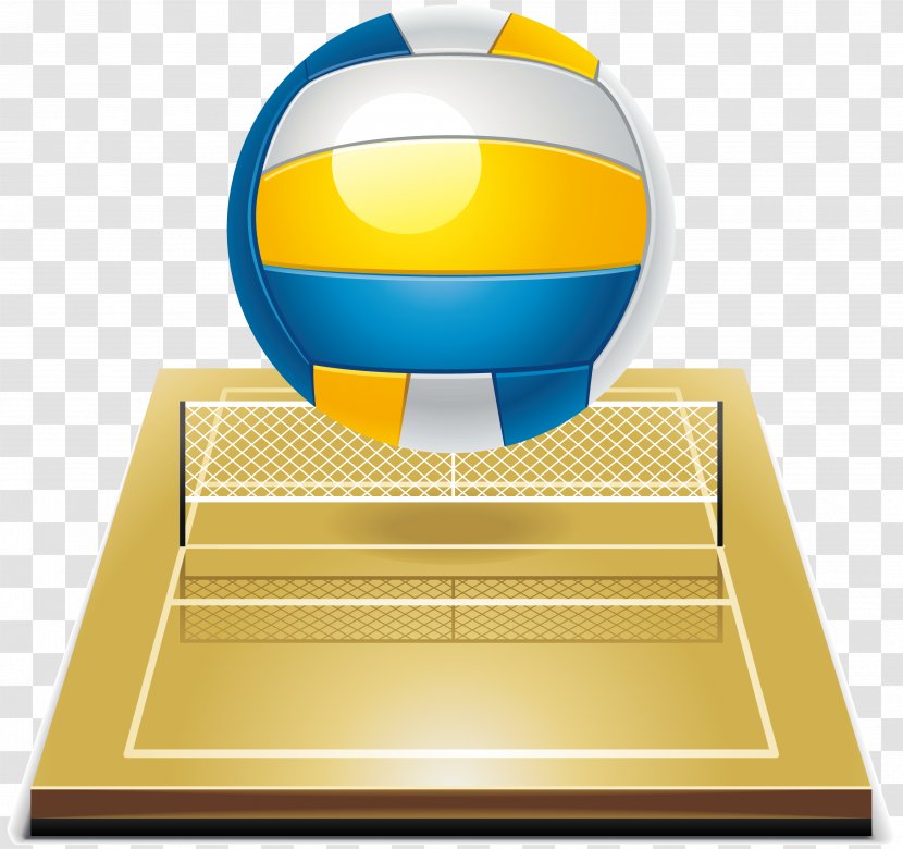 Racket Sport Volleyball Tennis - Yellow Transparent PNG