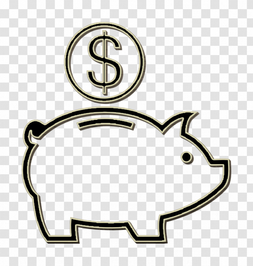 Commerce Icon Bank Icon Piggy Bank With Dollar Coin Icon Transparent PNG
