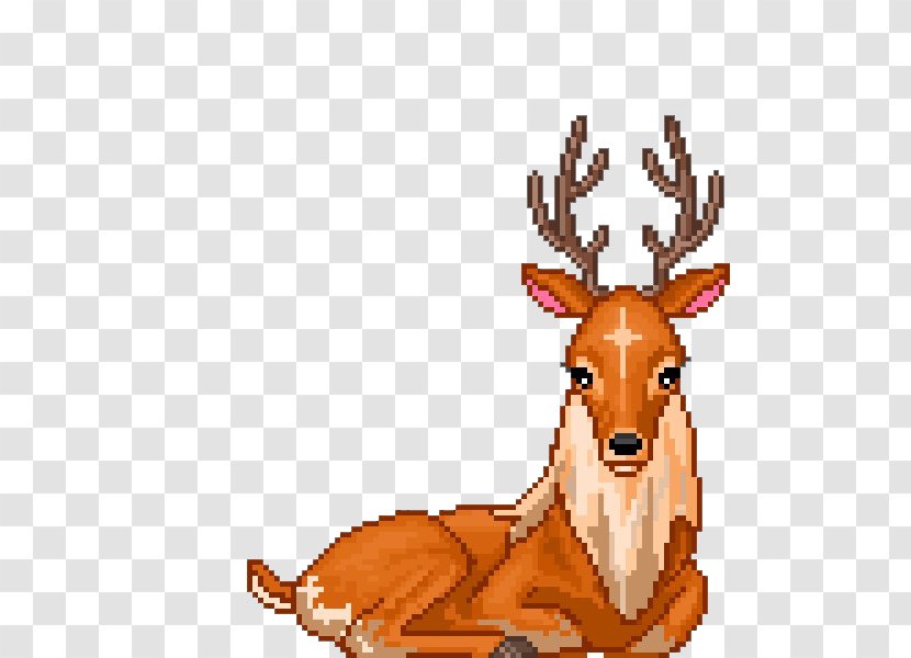 Deer Animation Pixel Art - Animal Figure Transparent PNG