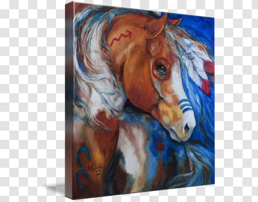 Watercolor Painting Horse Pony Gallery Wrap Transparent PNG