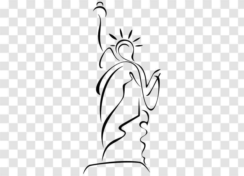 Statue Of Liberty Paris Drawing - Frame Transparent PNG