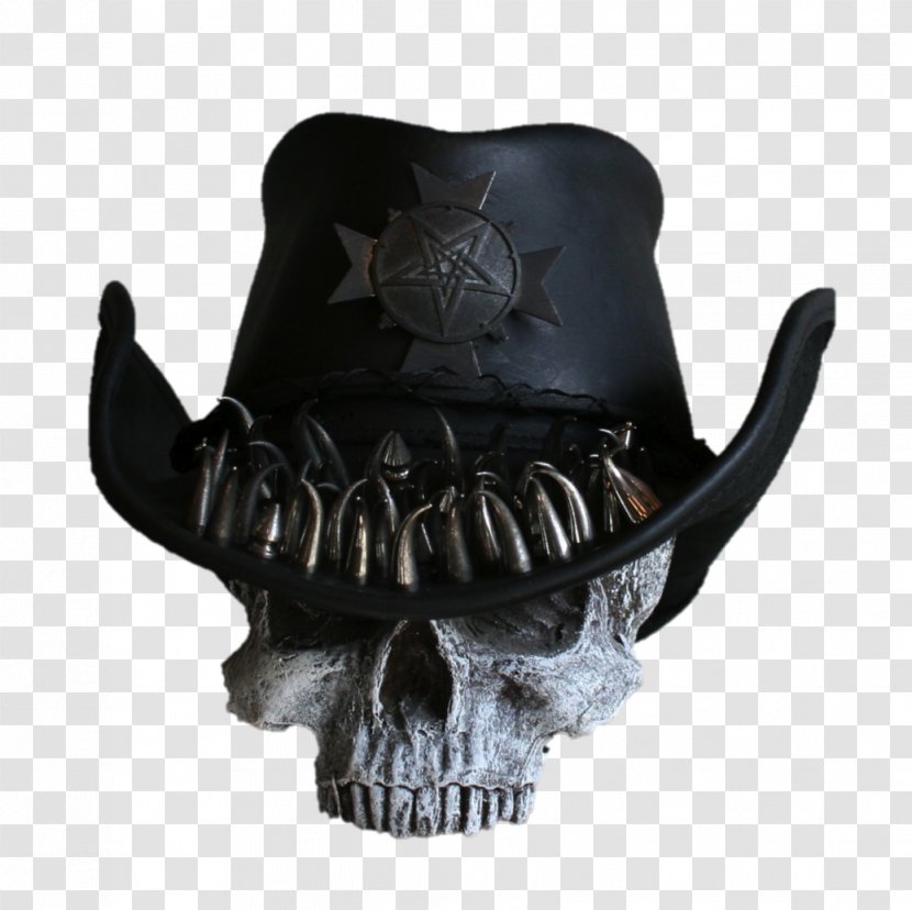 Cowboy Hat Leather Skull Transparent PNG