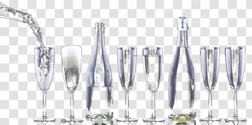 Wine Glass Champagne - Shape Transparent PNG