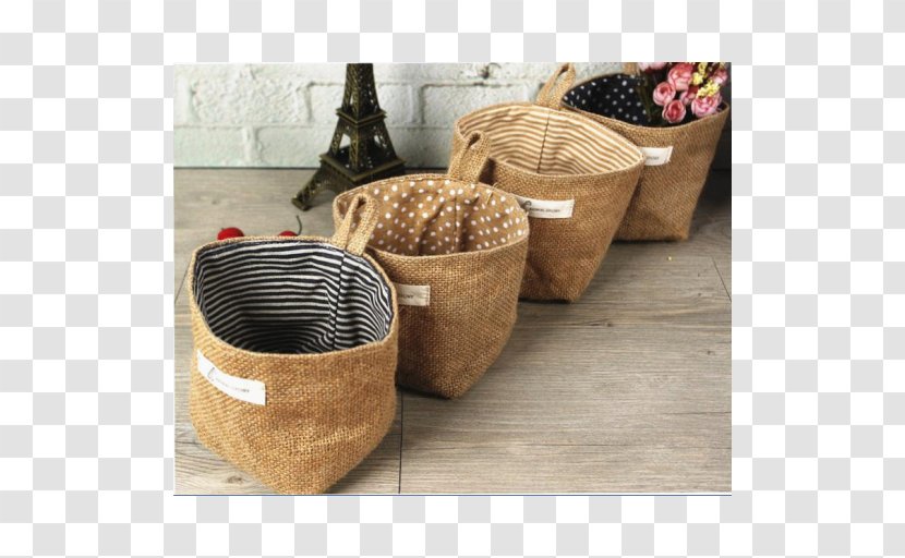 Basket Hessian Fabric Handbag Jute - Canvas - Bag Transparent PNG