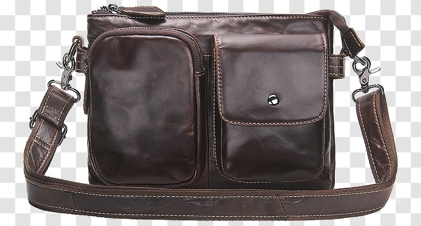 Handbag Leather Messenger Bags Briefcase - Overcoat - Bag Transparent PNG