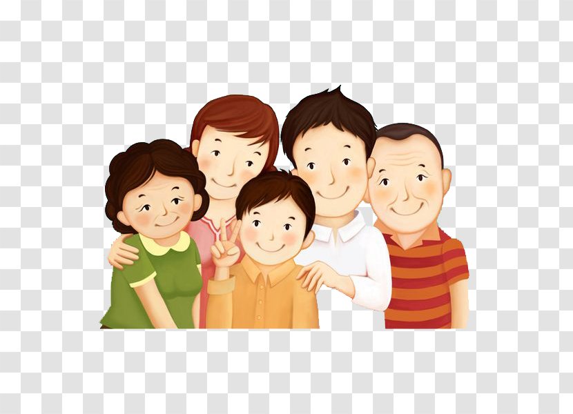 Child Clip Art - Watercolor - A Smiling Family Transparent PNG