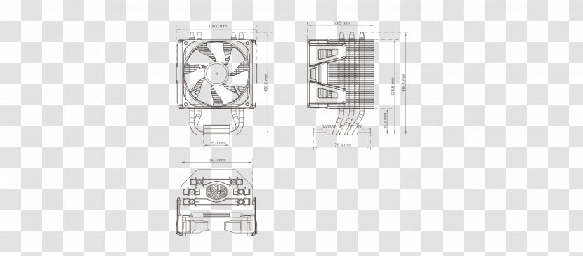 Cooler Master Heat Sink LGA 2011 Computer System Cooling Parts Dimension - Auto Part Transparent PNG