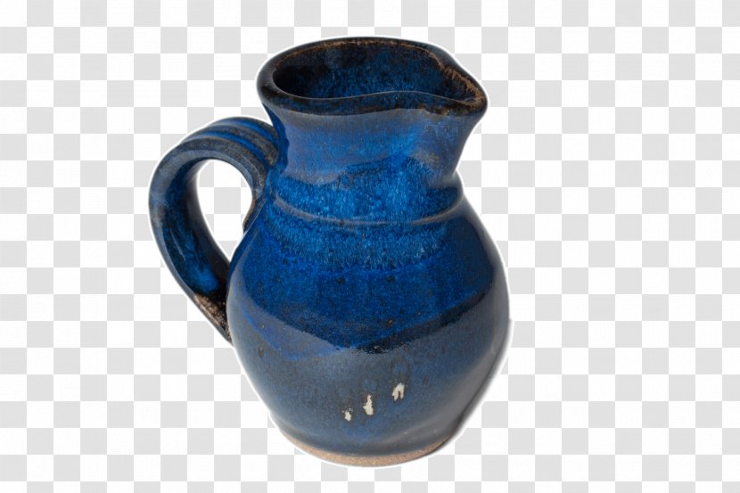 Jug Ceramic Vase Pottery Cobalt Blue - Drinkware - Pretty Separator Transparent PNG