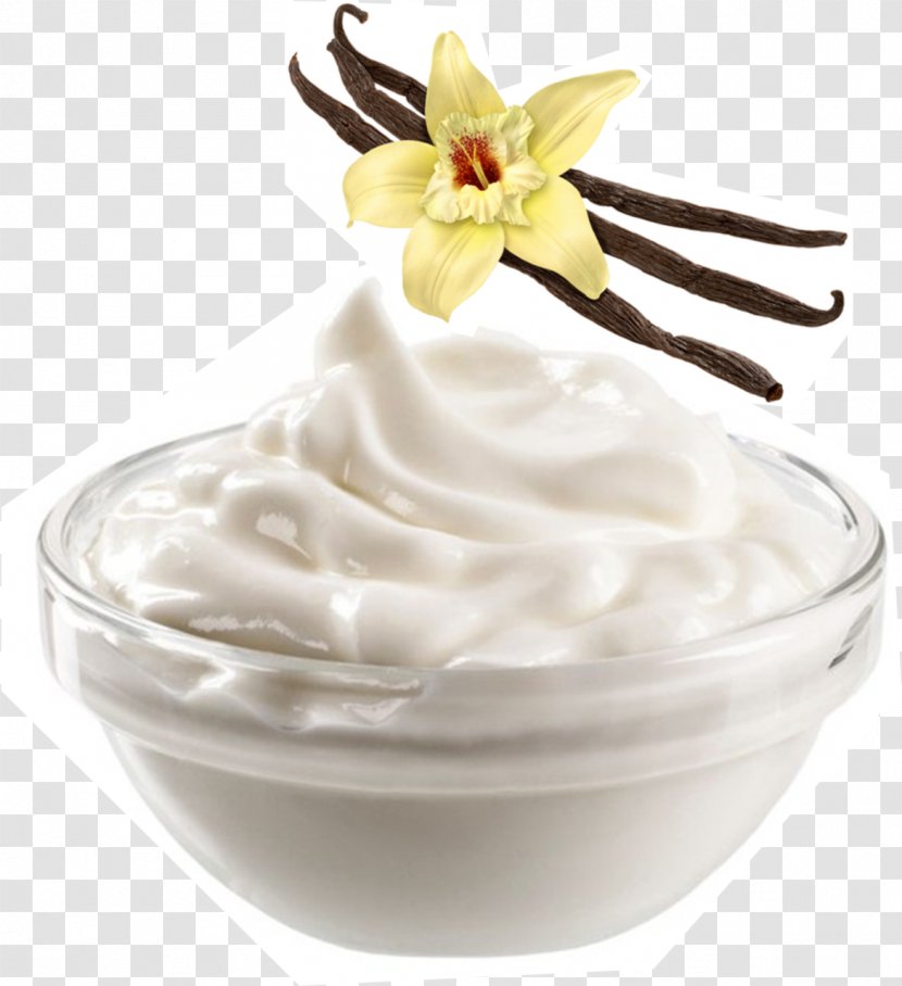 Flat-leaved Vanilla Ice Cream Flavor Frozen Yogurt - Whipped Transparent PNG